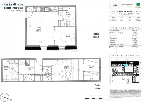 n°230 T3 Duplex - Les Jardins de Saint-Nicolas