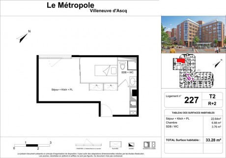 Lot 227 T2 - La Métropole