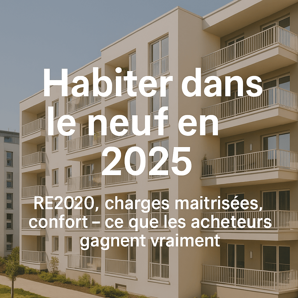 Habiter dans le neuf en 2025 : RE2020, charges & confort