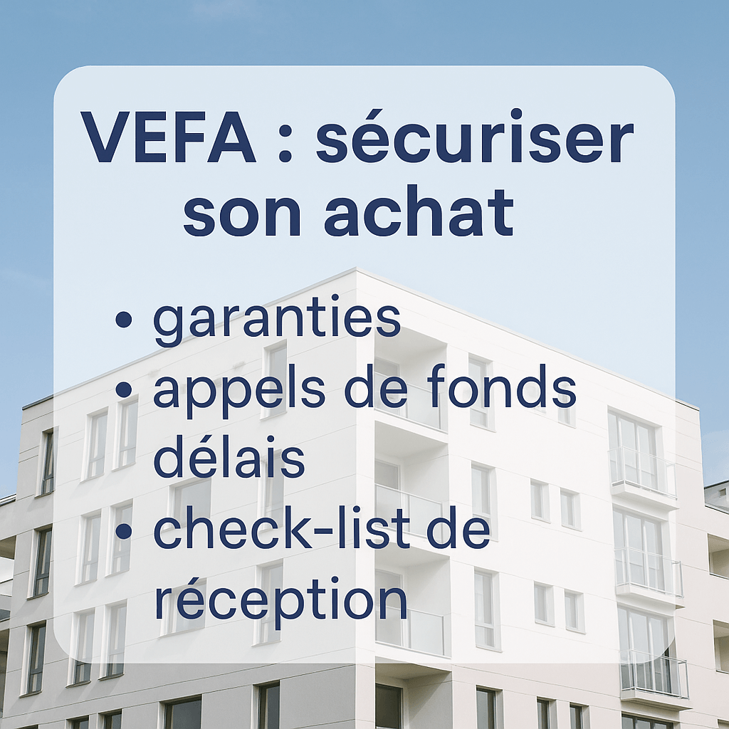 VEFA 2025 : sécuriser son achat pas à pas