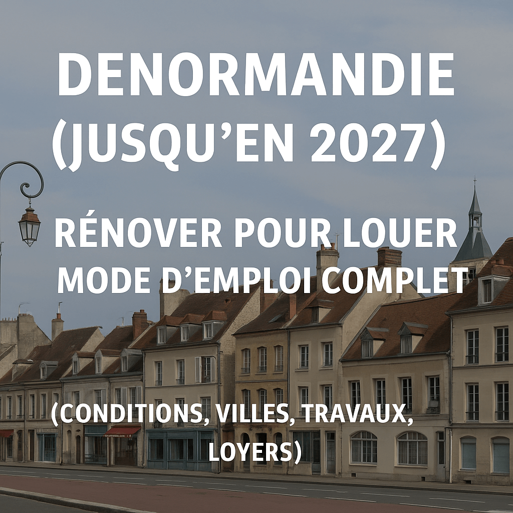 Denormandie 2025 : rénover pour louer