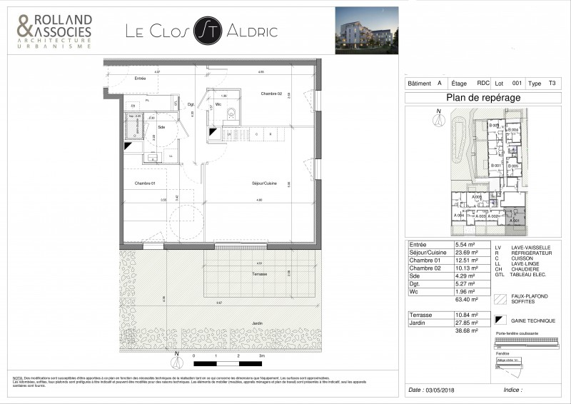 Résidence "Le Clos Saint-Aldric" - 01A001